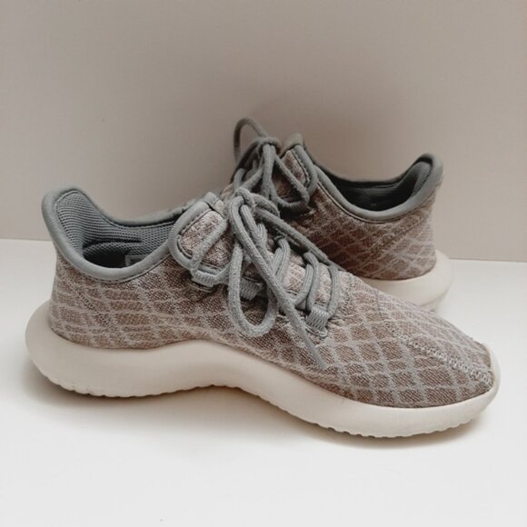 ADIDAS Originals Tubular Shadow Athletic Shoe Light Brown Tan Gray Women's Sz 6 - Picture 14 of 16
